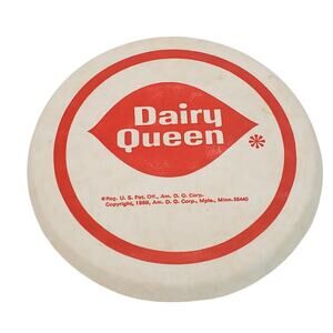 Dairy Queen Cup Cover 1969 Vtg Diner 4" Decor Collectible Advertisement